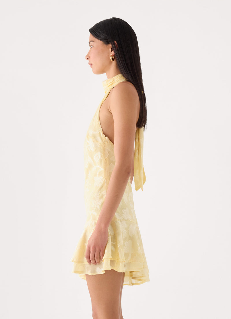 Recents Mini Dress - Yellow