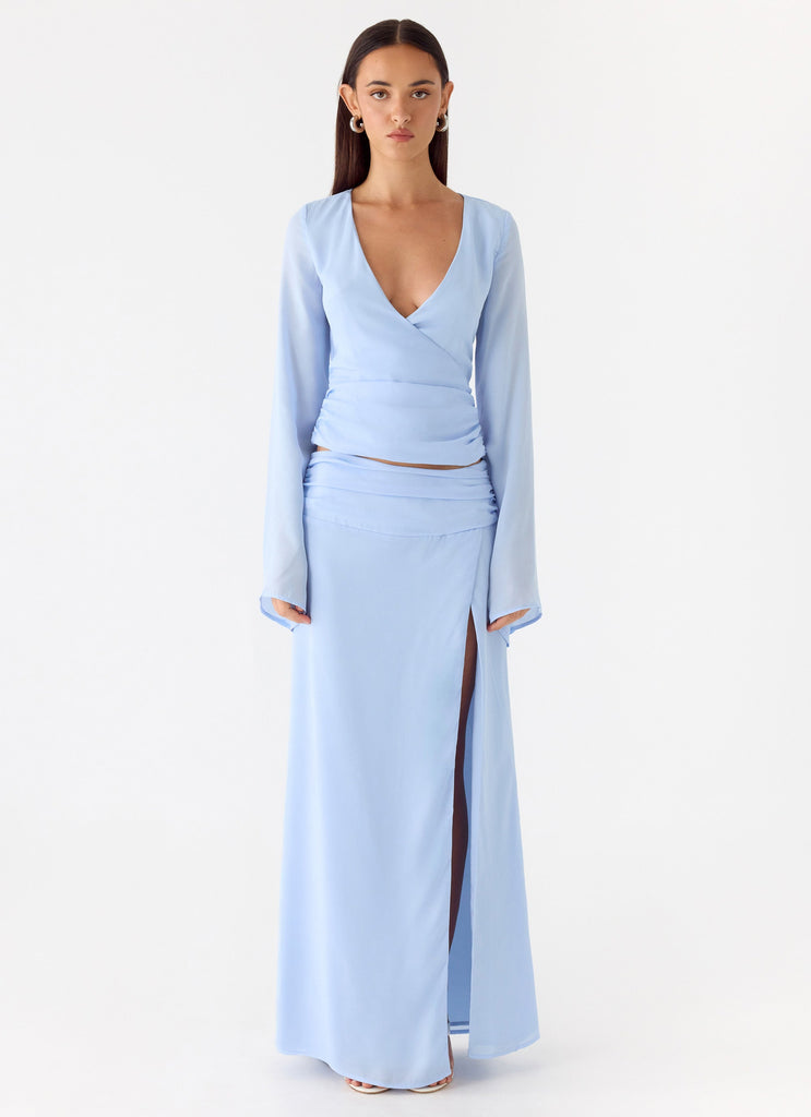 Remee Maxi Skirt - Blue