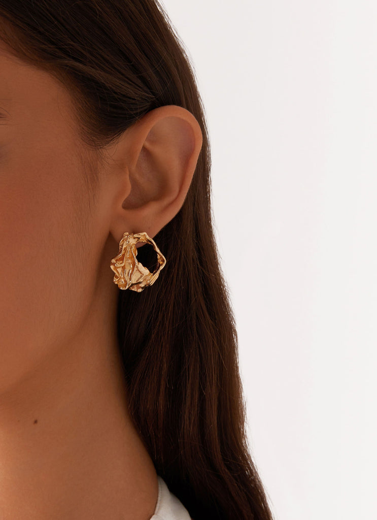 Reset Earrings - Gold