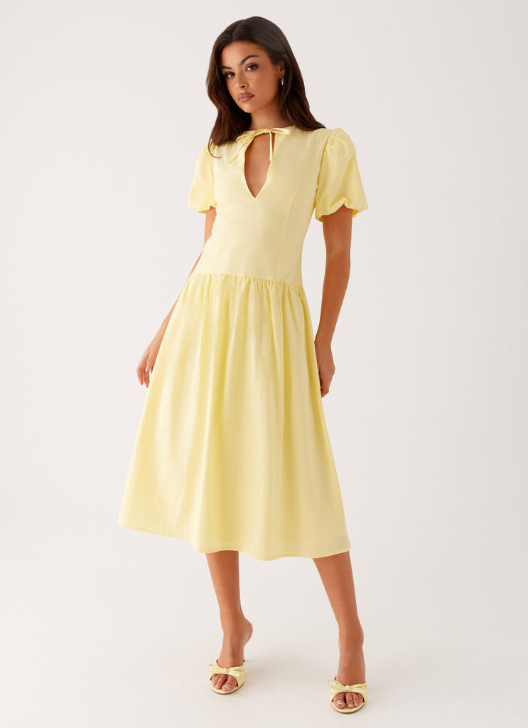 Reyna Midi Dress - Yellow