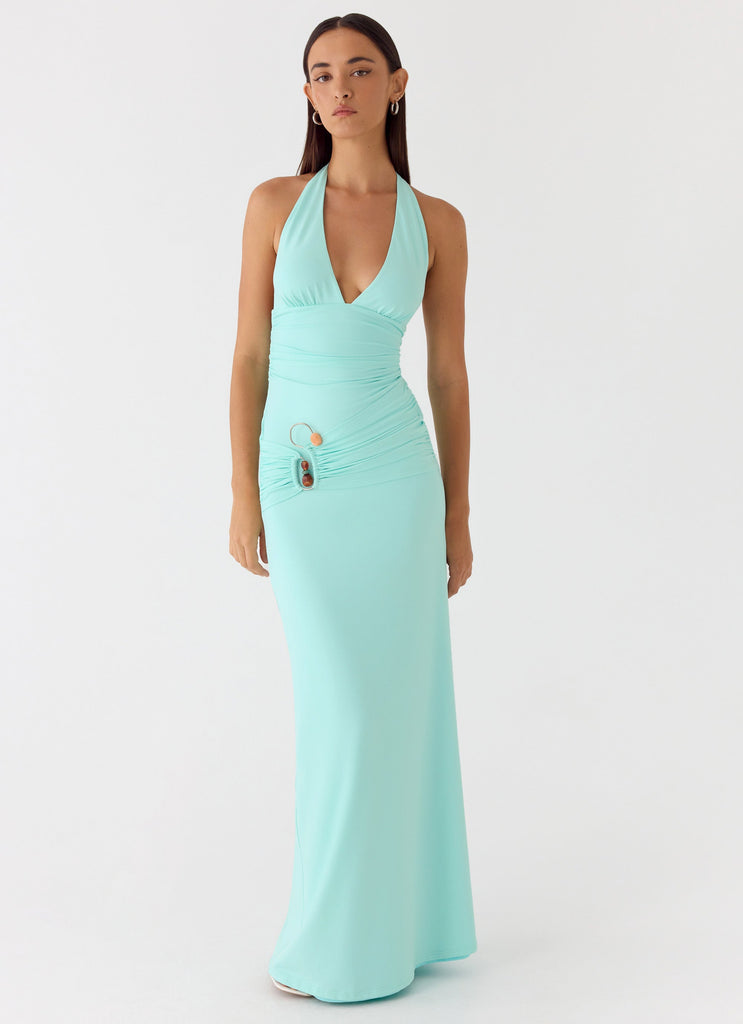 Rhia Halter Maxi Dress - Mint