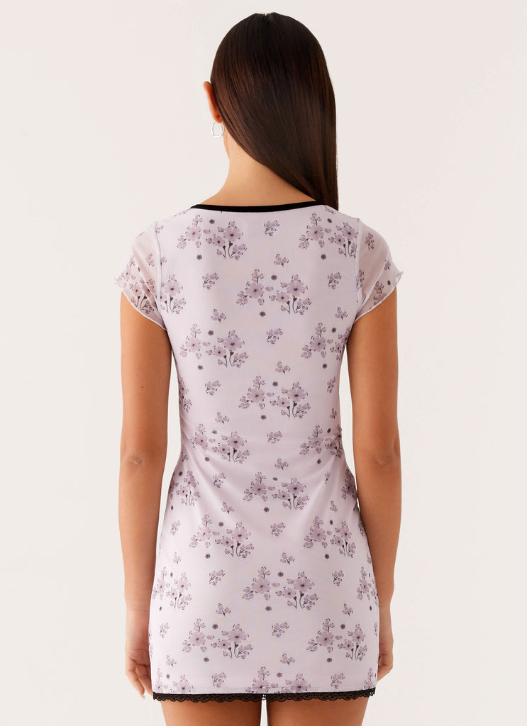 Rocca Mini Dress Lavender Meadow 3 Peppermayo