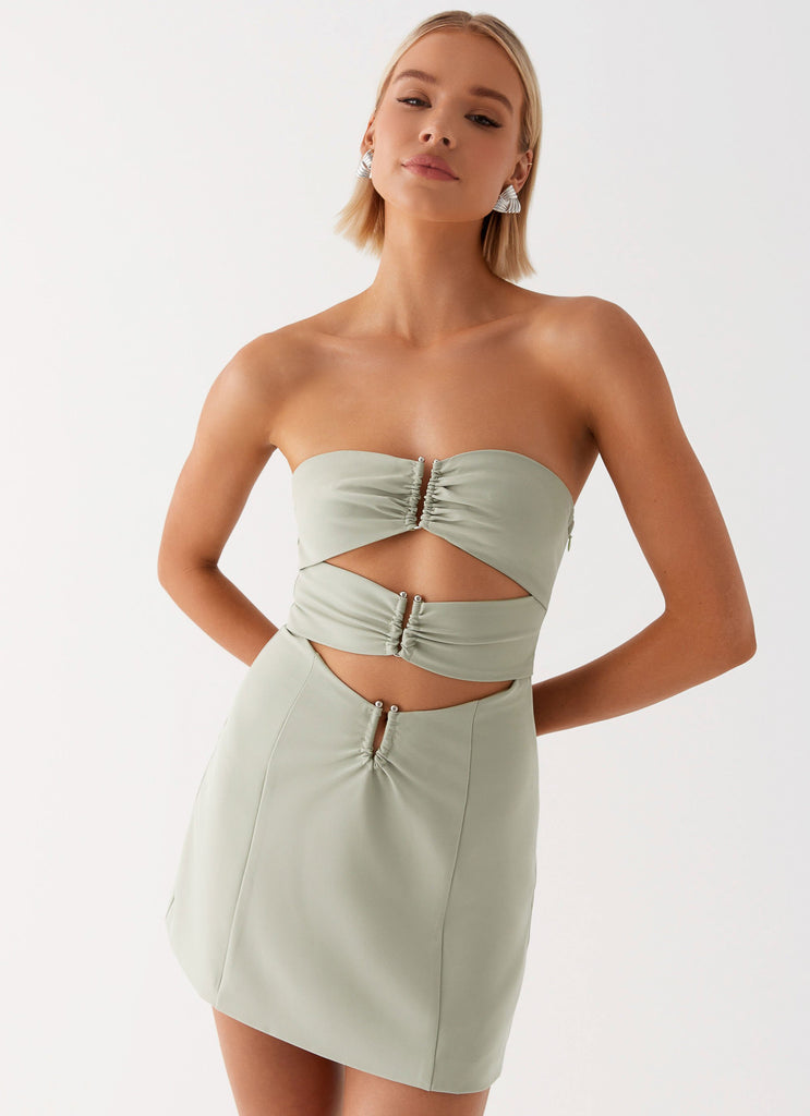 Womens Rennie Linen Bustier Top  in the colour  White in front of a light grey background