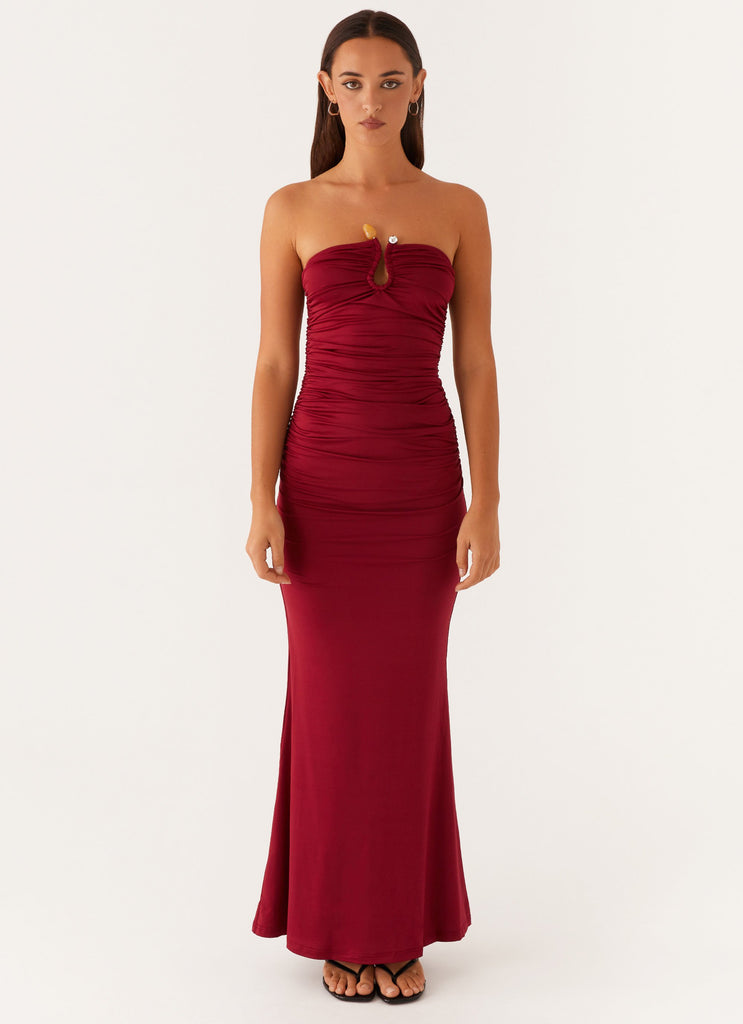 Rudy Maxi Dress - Maroon