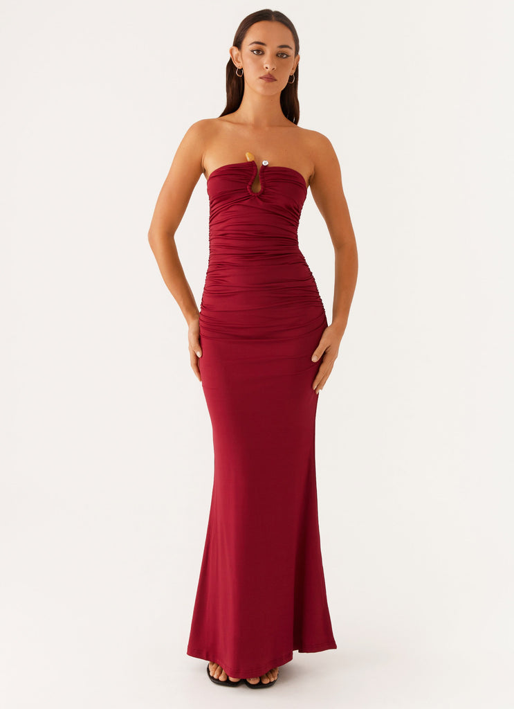 Rudy Maxi Dress - Maroon