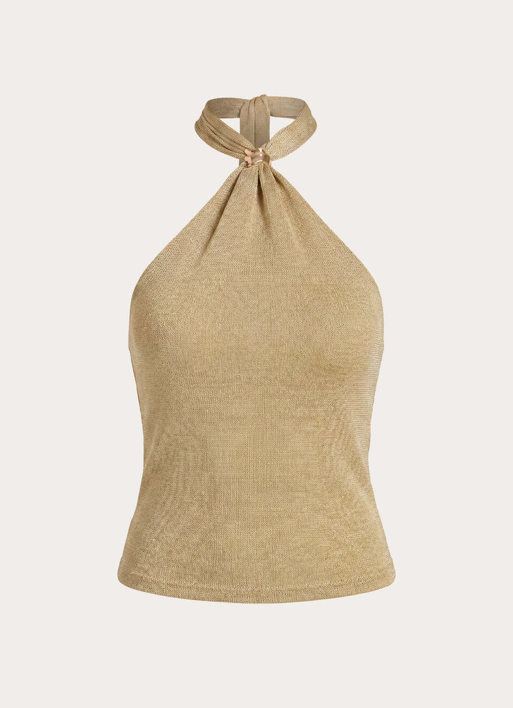 Sabine Halter Top - Gold