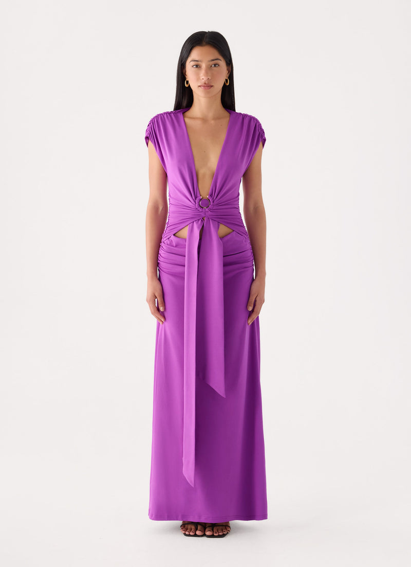 Salira Hardware Maxi Dress - Purple
