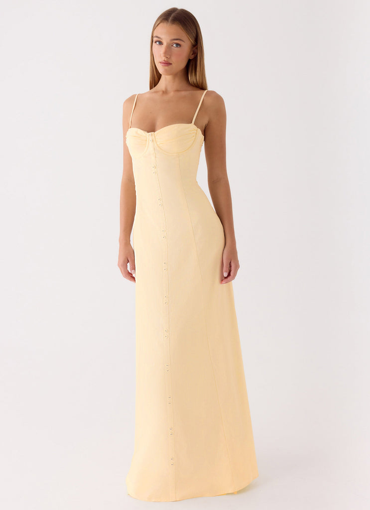 Samah Maxi Dress - Lemon โ Peppermayo Europe