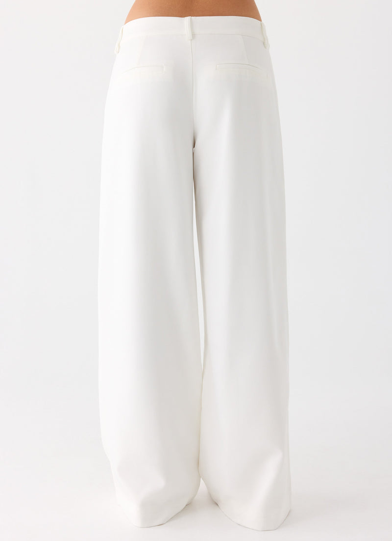 Samuel Low Rise Baggy Pants - White