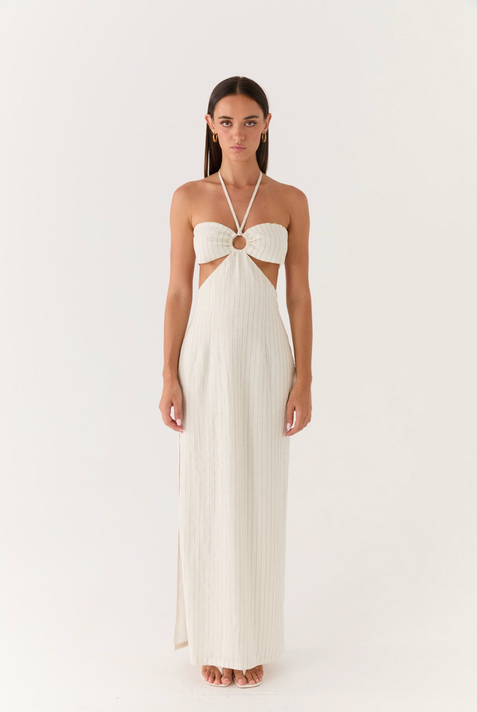 Laid Bare Maxi Dress - Desert Stripe