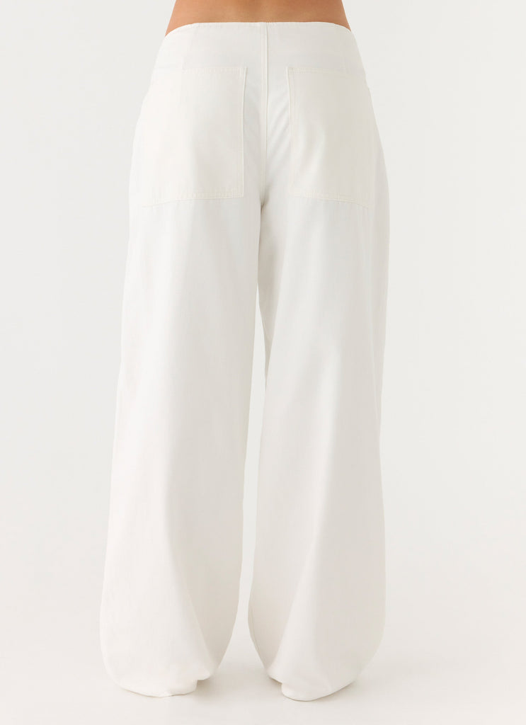 Seethal Low Rise Pants - White