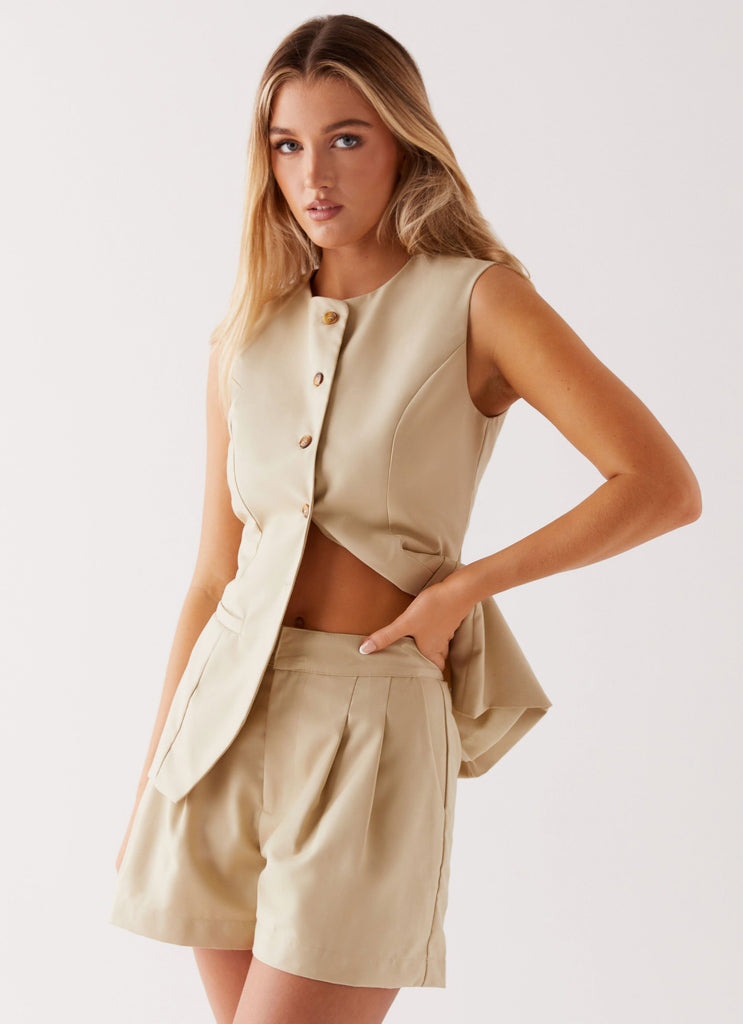 Siena Style Tailored Shorts Beige Peppermayo Europe