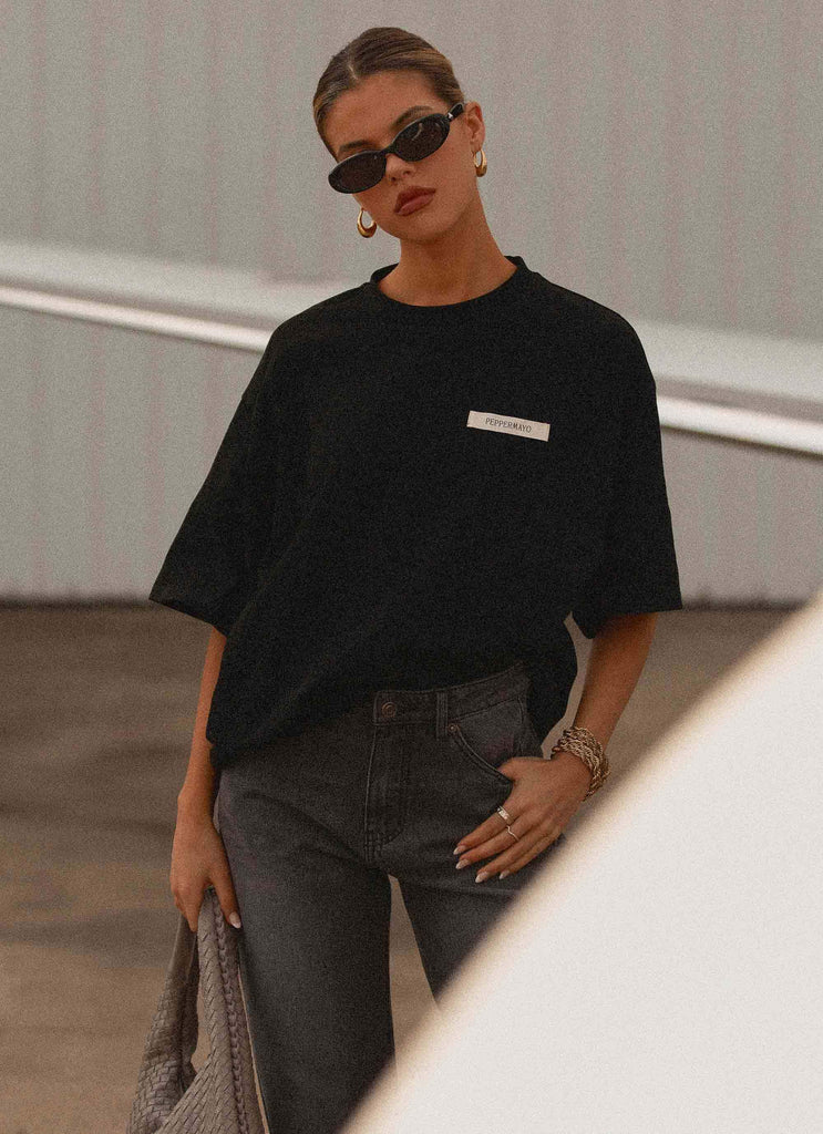 Signature Oversized Tee - Black