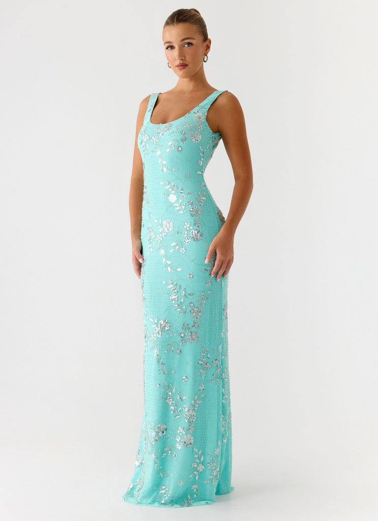 Silvana Maxi Dress - Aqua