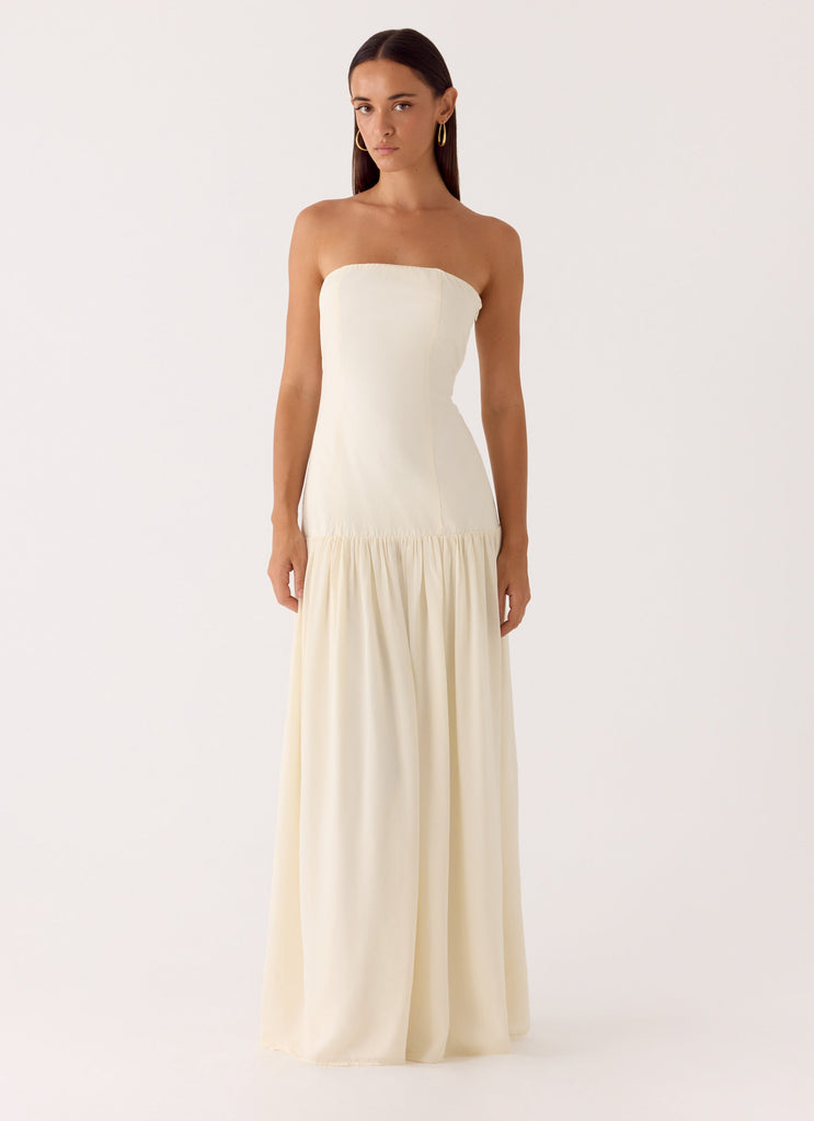Slowing Tide Maxi Dress - Ivory