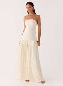 Slowing Tide Maxi Dress - Ivory