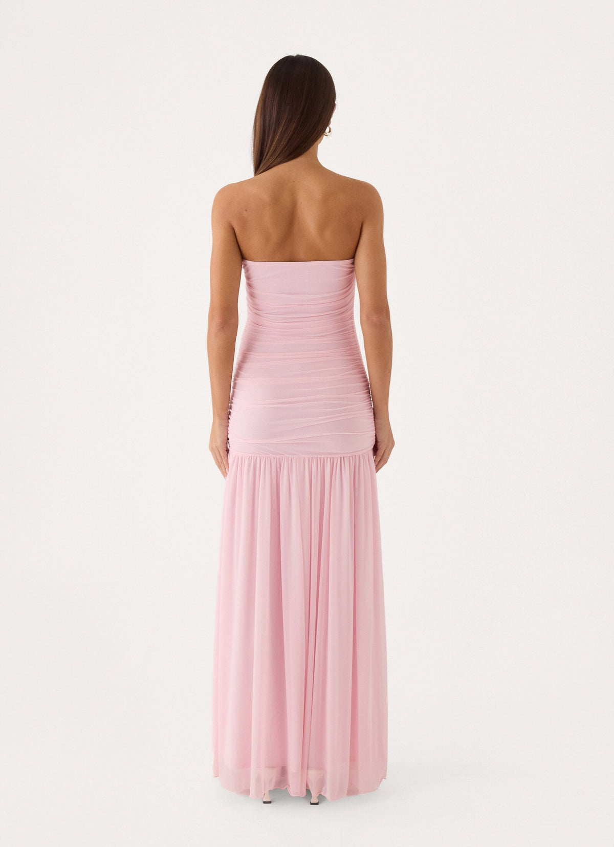 Solea Strapless Maxi Dress - Cotton Candy Pink