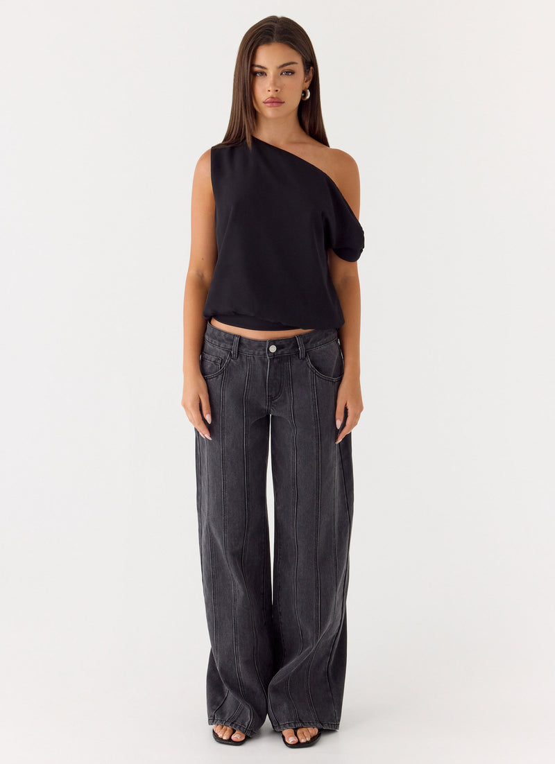 Stick Around Top - Black