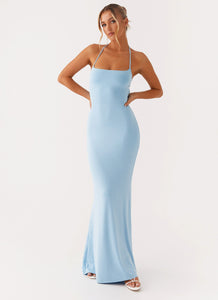 Talk About Us Maxi Dress - Blue