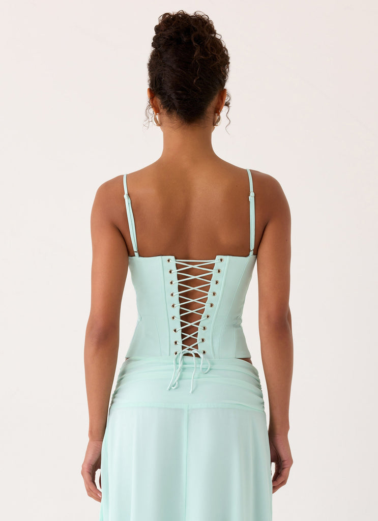 Tayana Corset Top - Pistachio