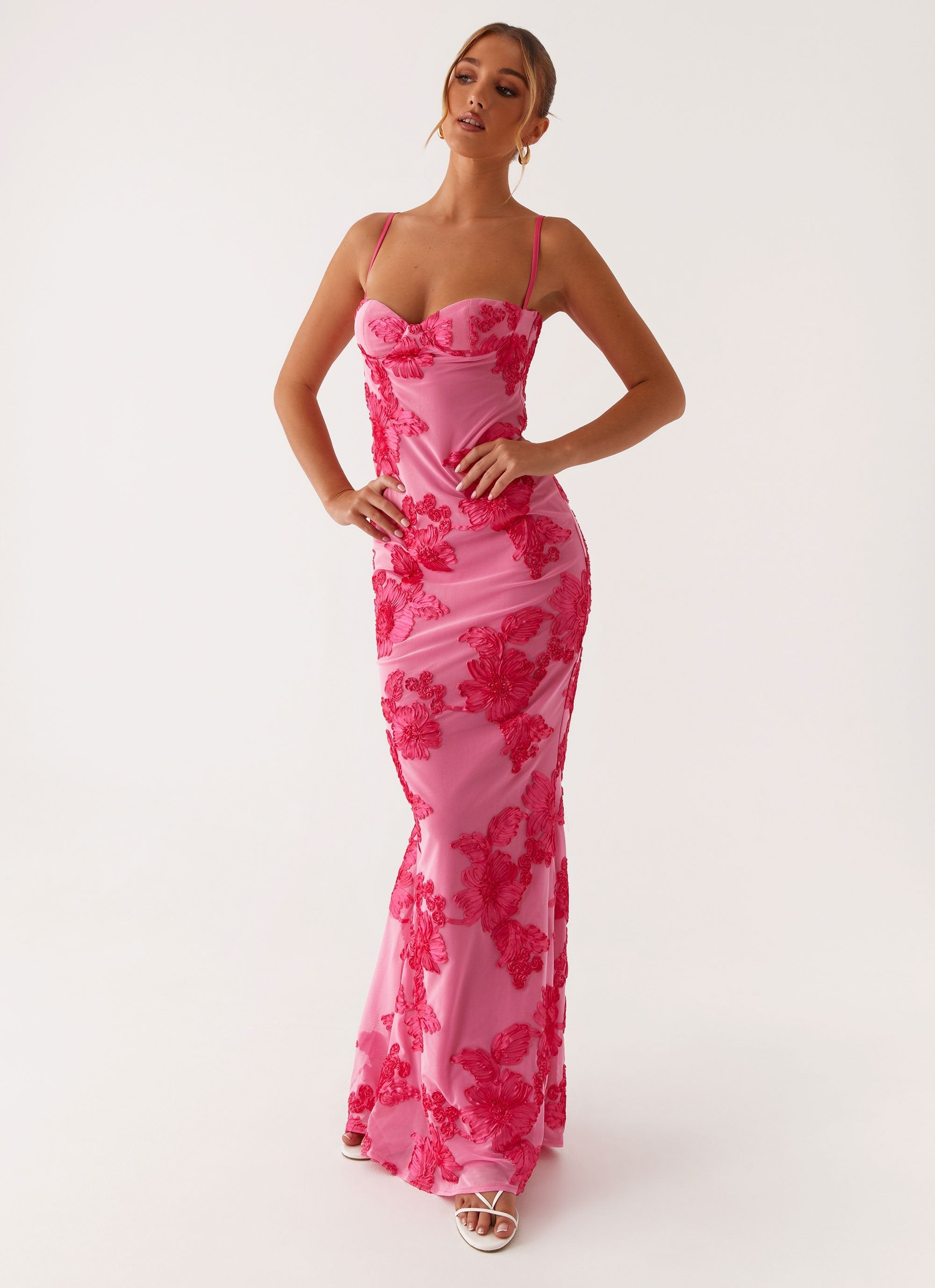 peppermayo pink dress Rush Dress | Keena Scarf Maxi Dress