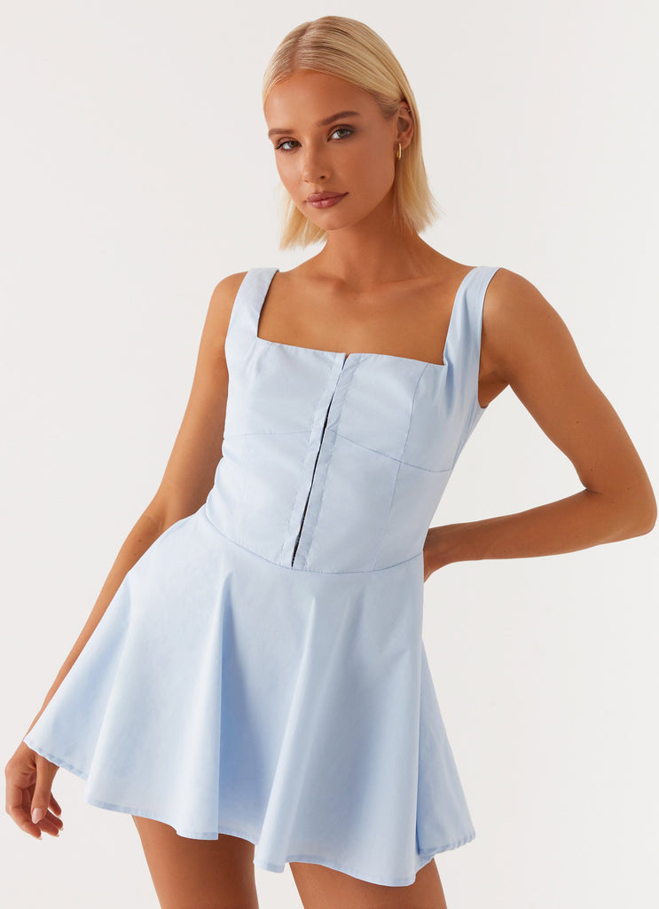 The Isle Mini Dress - Blue