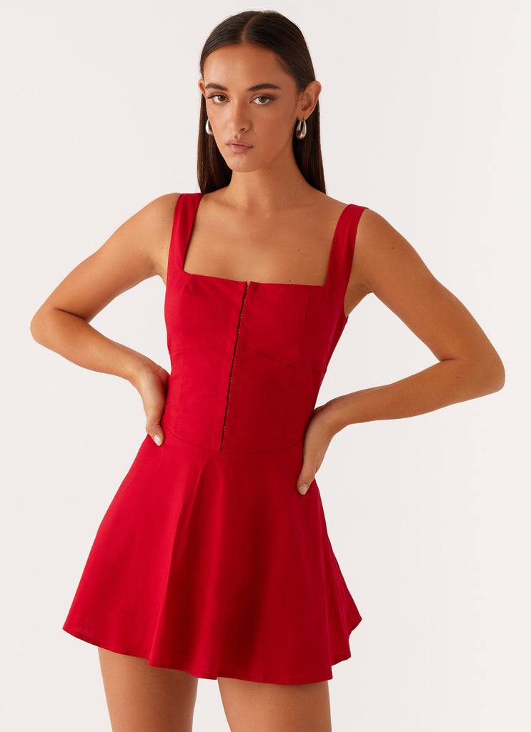 The Isle Mini Dress - Red