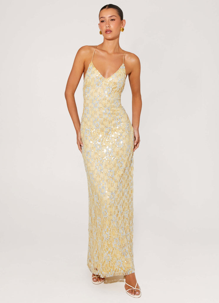 Truly Mine Maxi Dress - Yellow