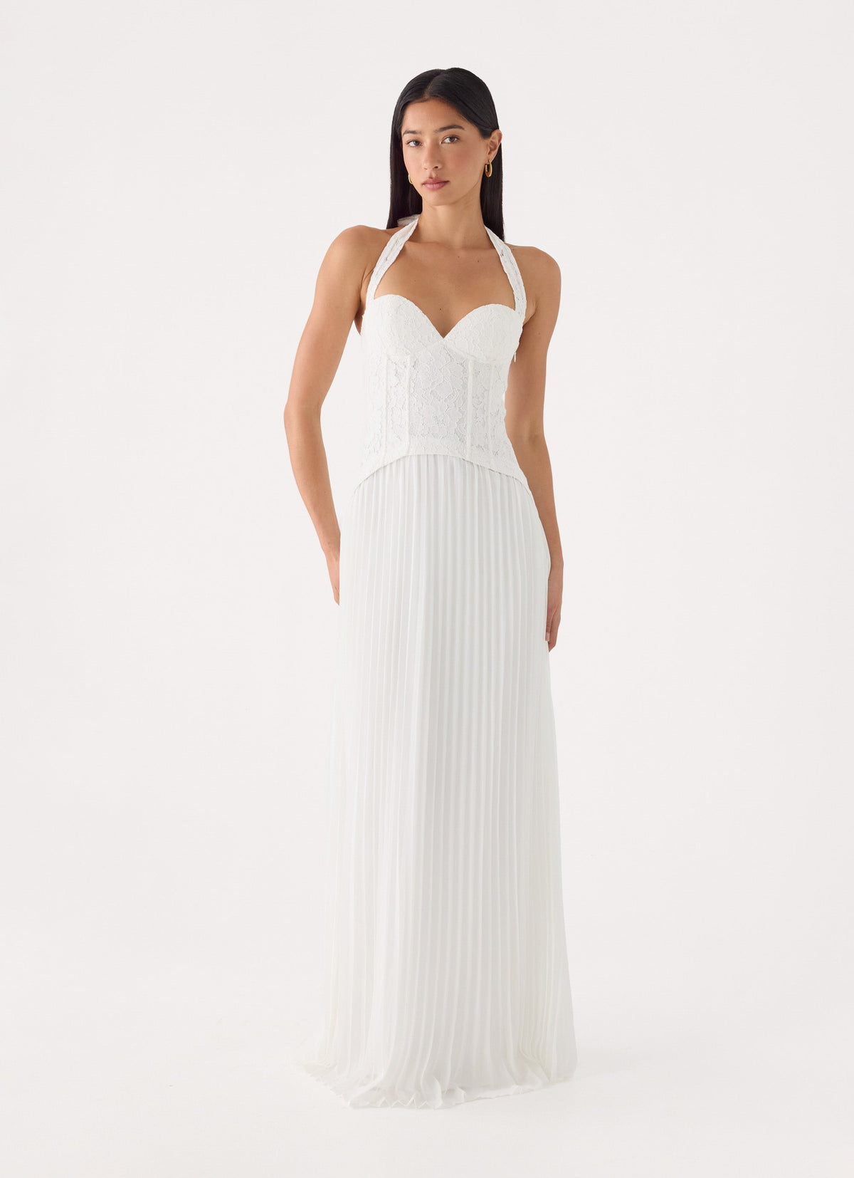 Tunnel Vision Maxi Dress - White