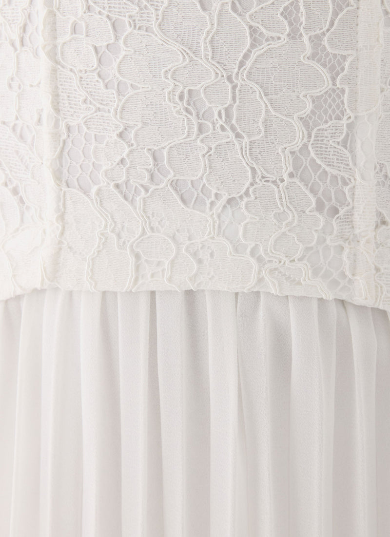 Tunnel Vision Maxi Dress - White