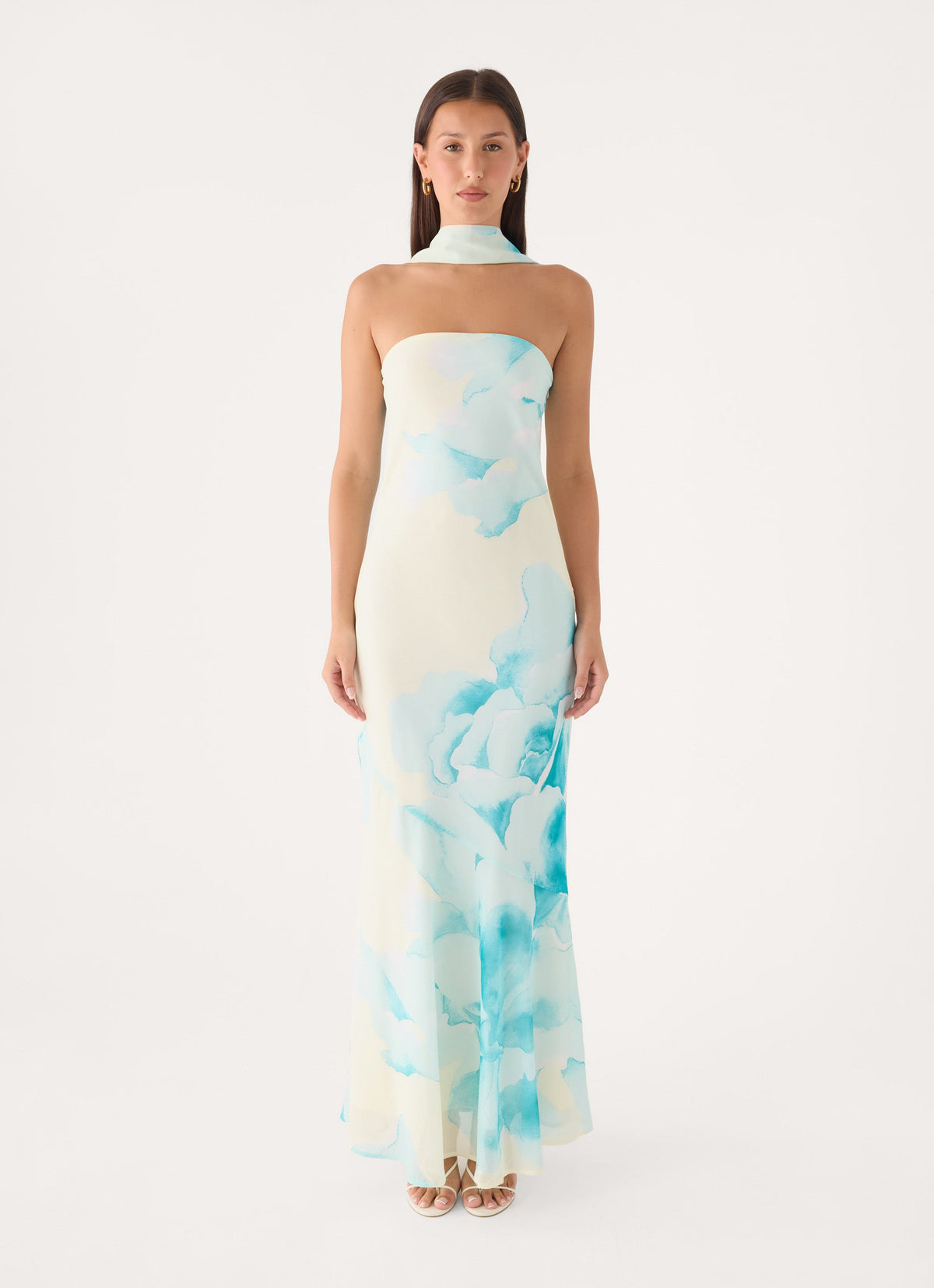 Under The Pagoda Maxi Dress - New Romance Print