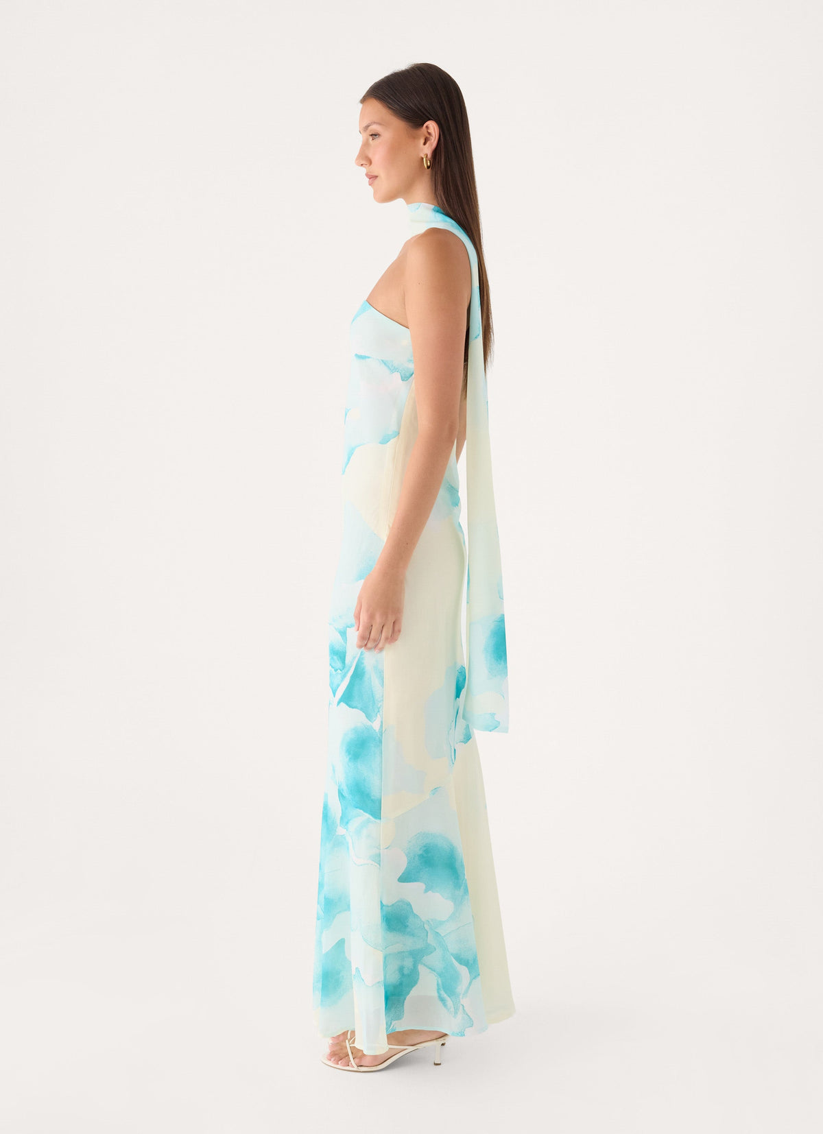 Under The Pagoda Maxi Dress - New Romance Print