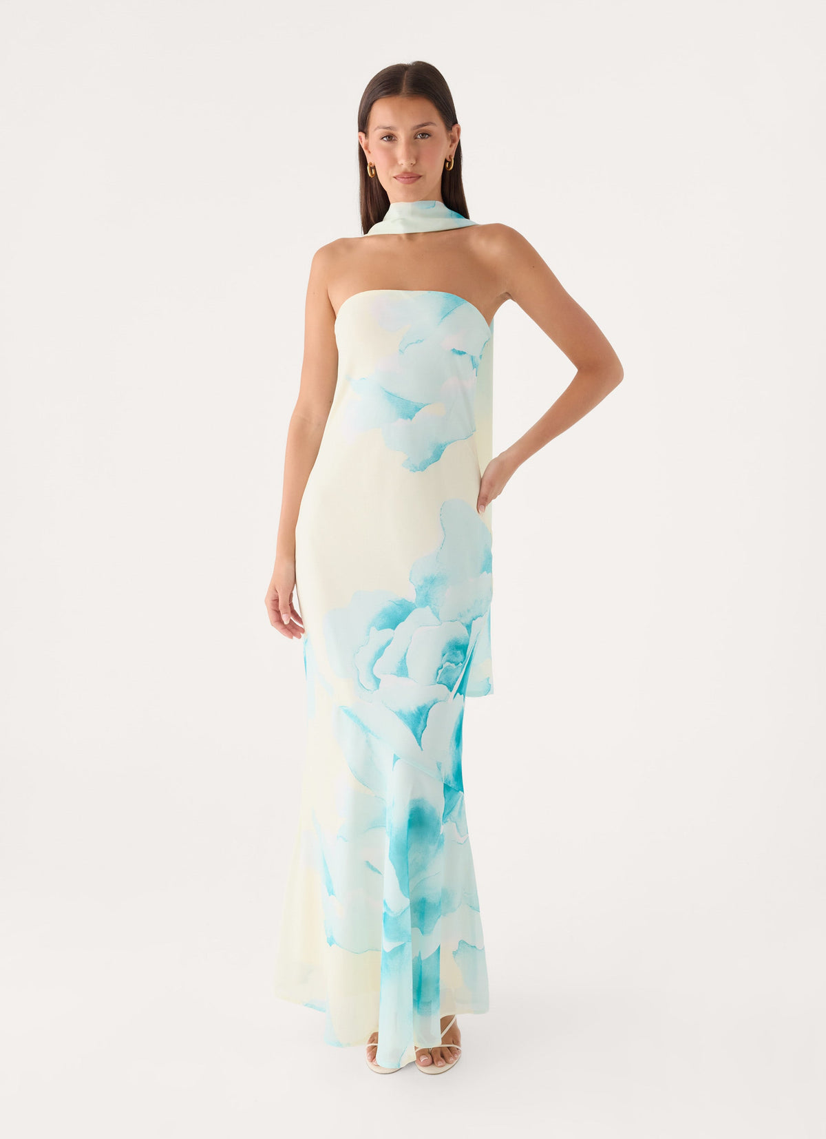 Under The Pagoda Maxi Dress - New Romance Print