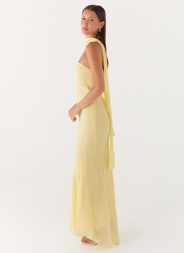 Under The Pagoda Maxi Dress - Yellow
