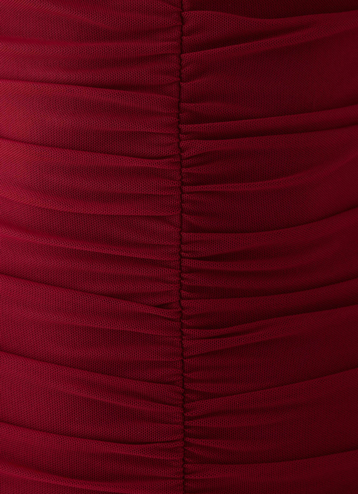 Valcera Ruched Midi Dress - Maroon