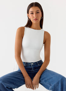 Vincenza Bodysuit - White