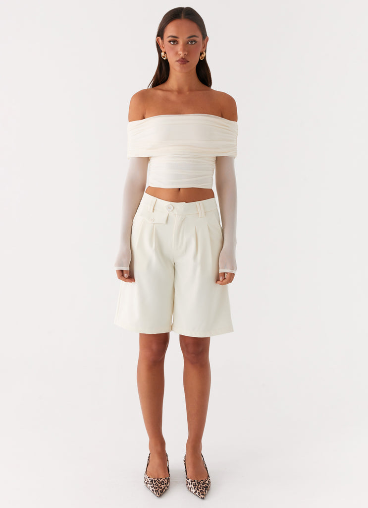 Vivianne Off Shoulder Top - Ivory