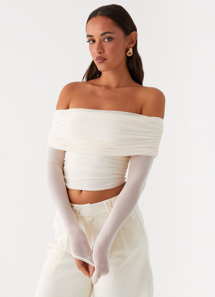 Vivianne Off Shoulder Top - Ivory