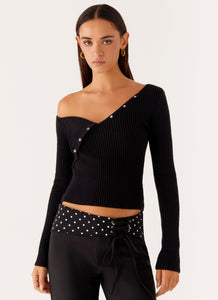 Waverly Knit Top - Black