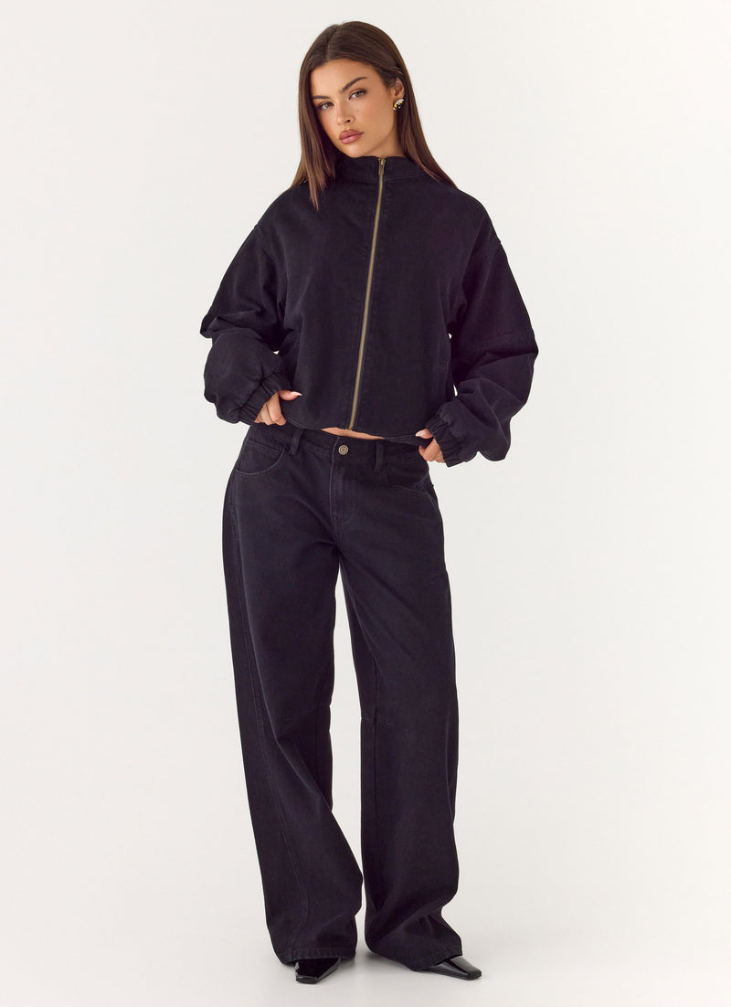 Waylon Low Rise Jeans - Black