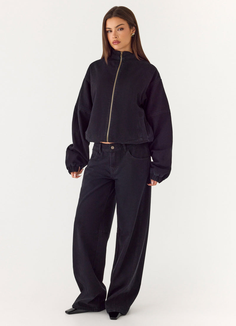 Waylon Low Rise Jeans - Black