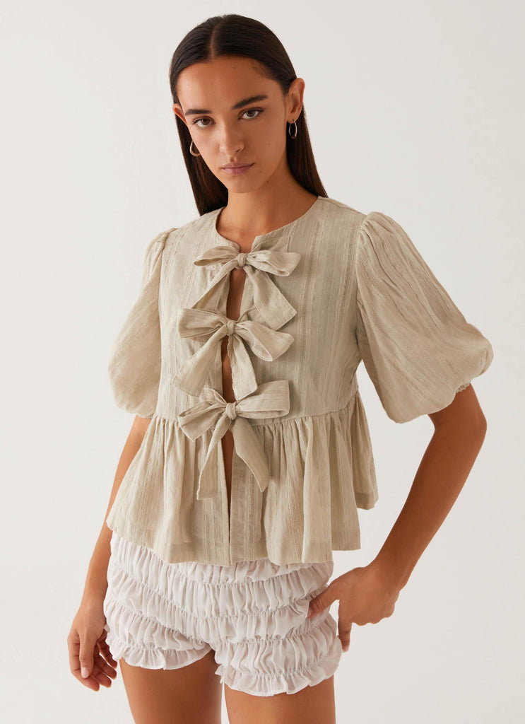 Western Wind Tie Top - Sage