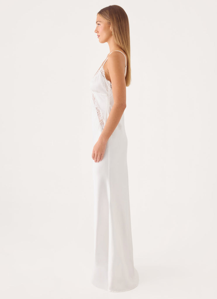 Winona Night slip dress - White