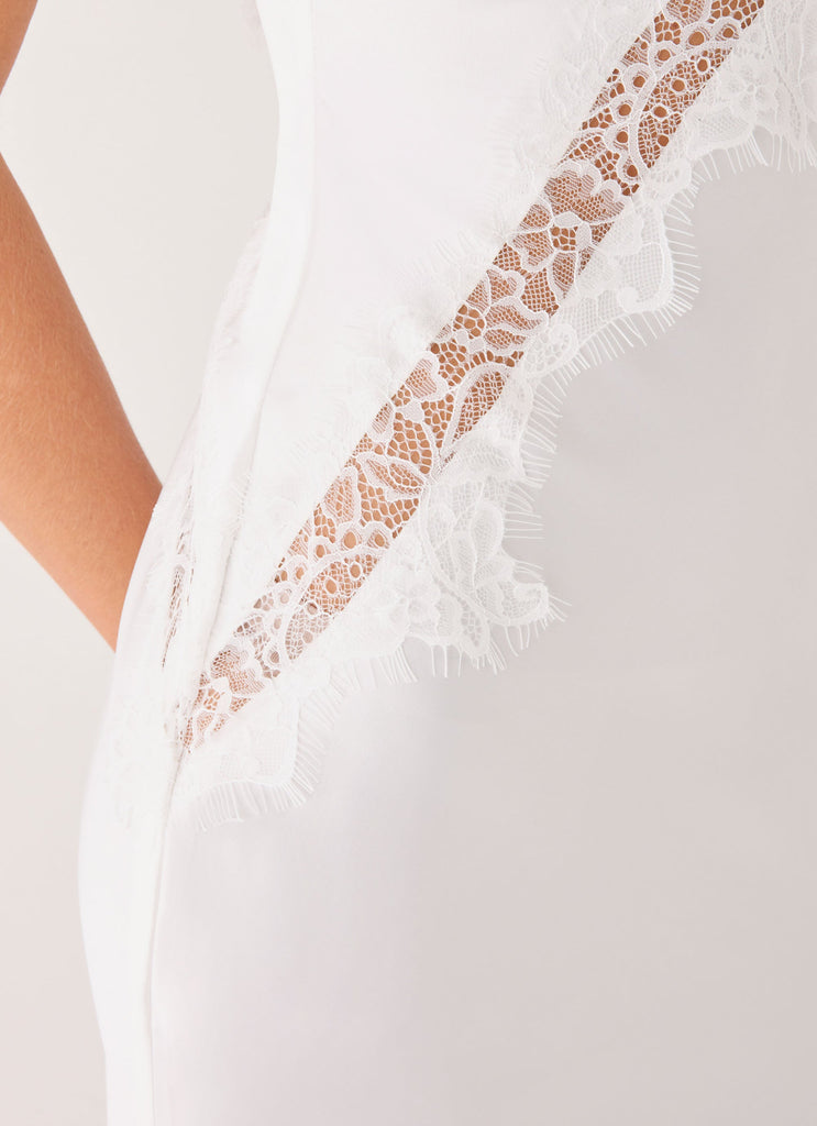 Winona Night slip dress - White