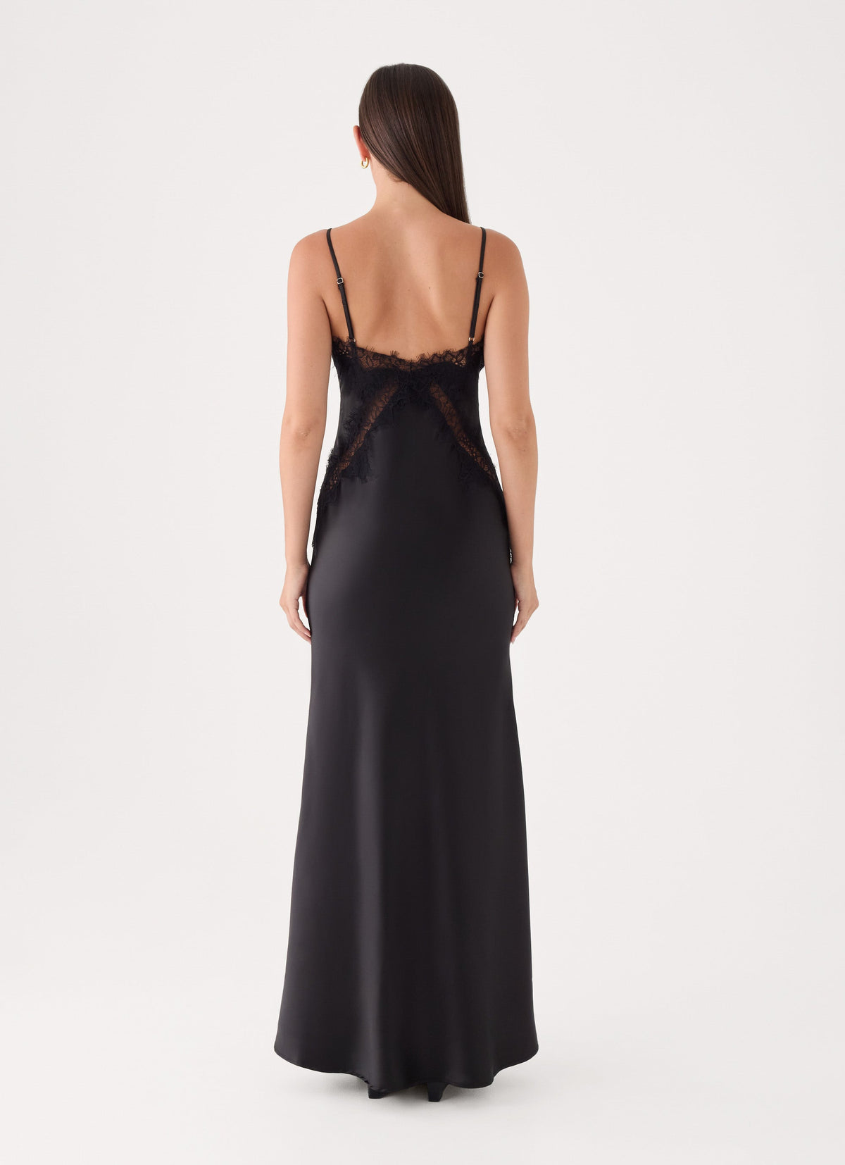Winona Night Slip Dress - Black