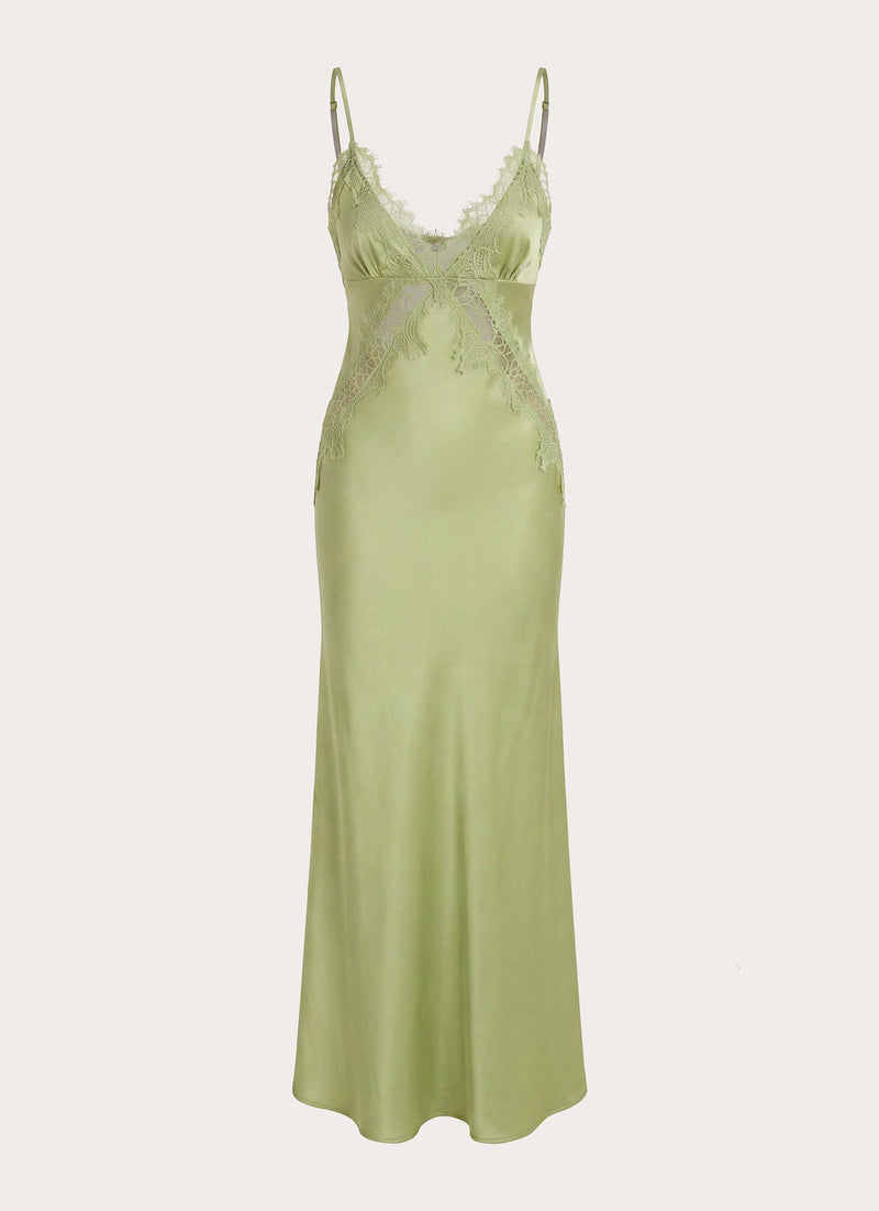 Winona Night Slip Dress - Green