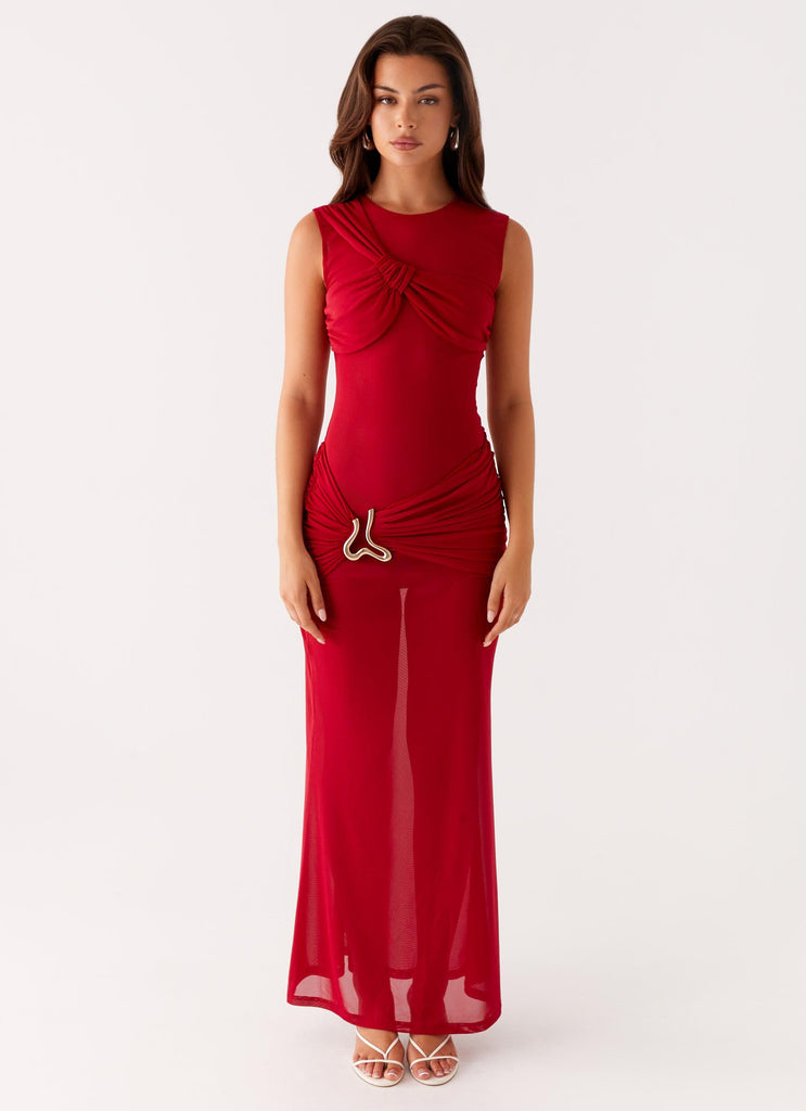 Worldwide Maxi Dress - Raspberry