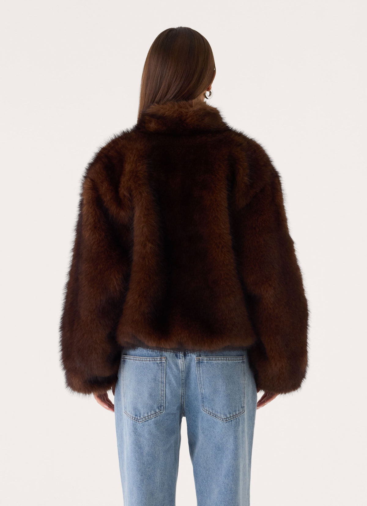 Xavier Faux Fur Jacket - Smokey Fox