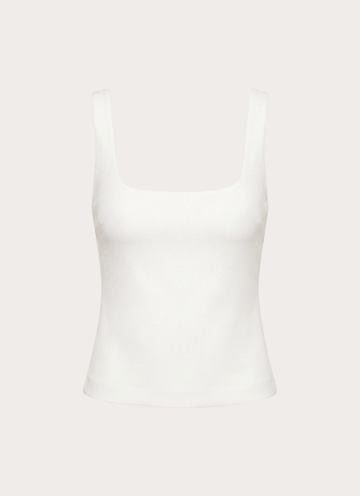 Yena Crepe Top - White
