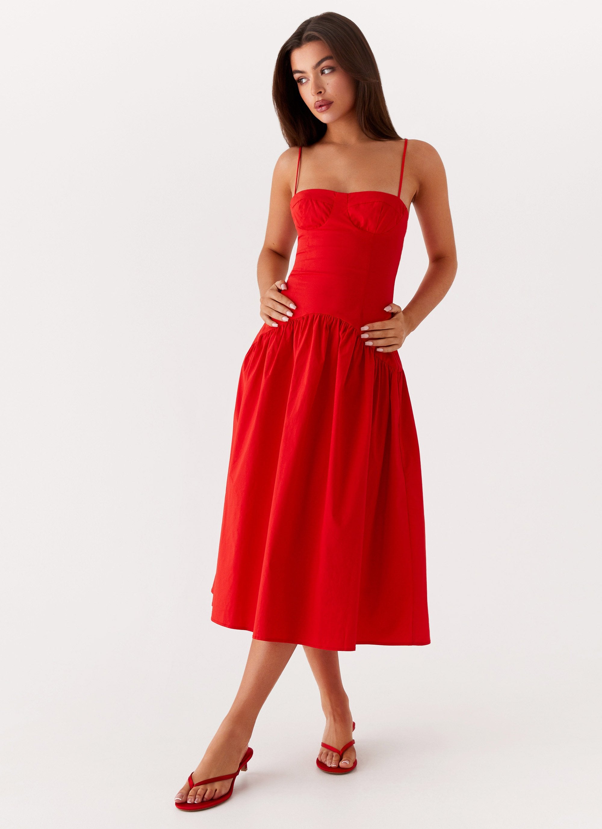 Corset midi dress online